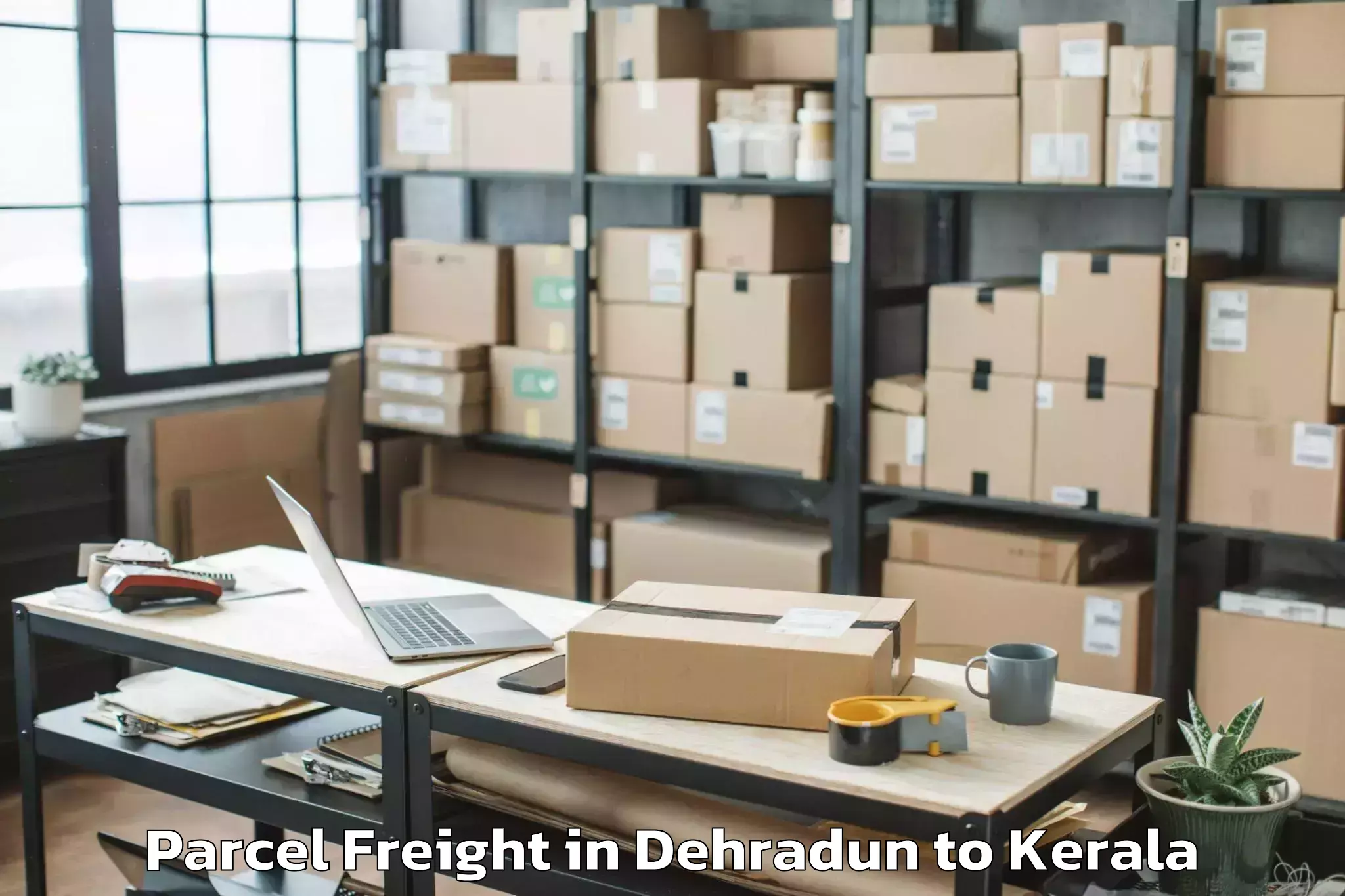 Book Your Dehradun to Naduvannur Parcel Freight Today